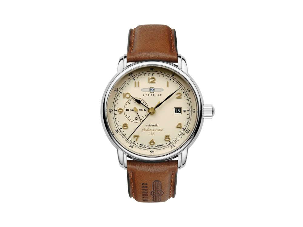 Zeppelin Méditerranée Automatik Uhr, Beige, 40 mm, 9668-5