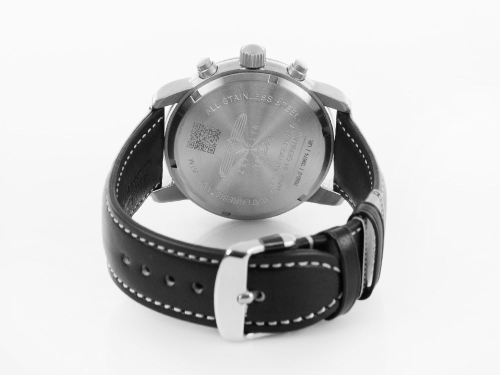 Zeppelin 100 Years Zeppelin Ed. 1 Quartz Uhr, Schwarz, 42 mm, Tag, 7680-2