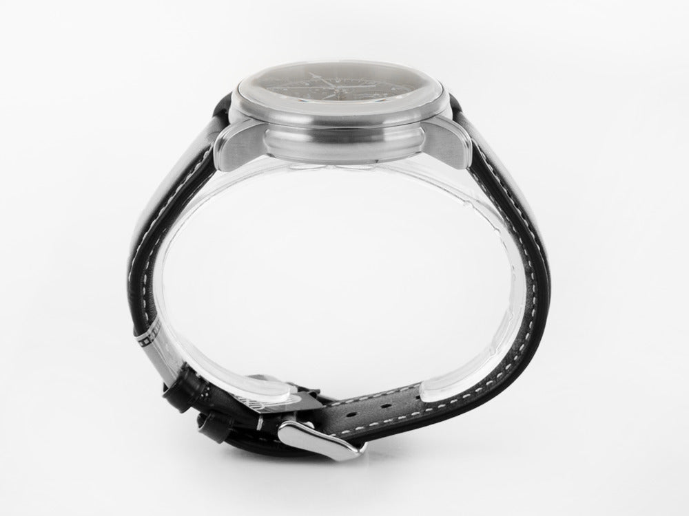 Zeppelin 100 Years Zeppelin Ed. 1 Quartz Uhr, Schwarz, 42 mm, Tag, 7680-2