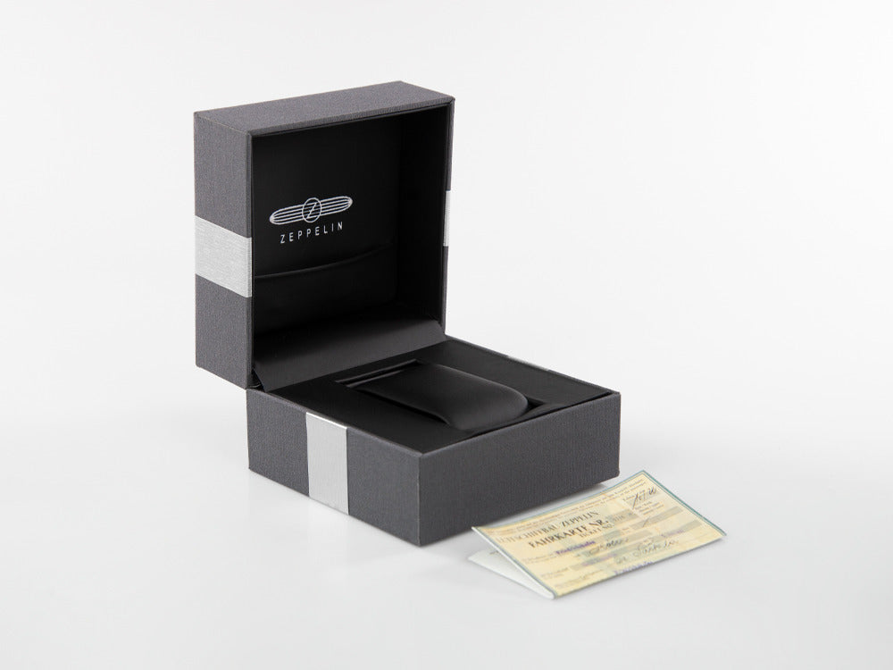 Zeppelin 100 Years Zeppelin Ed. 1 Quartz Uhr, Schwarz, 42 mm, Tag, 7680-2