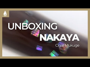 Nakaya Cigar Füllfederhalter, Mukuge, Naturkautschuk und Urushi Lack