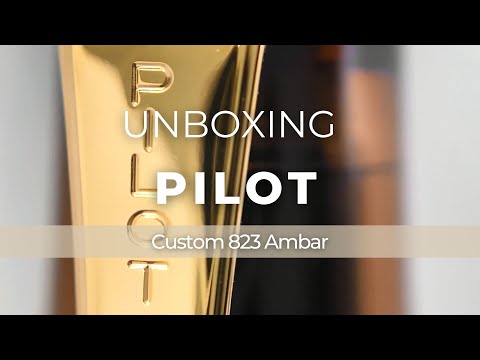 Pilot Custom 823 Bernstein Füllfederhalter, Edelharz, Vergoldete, 60556