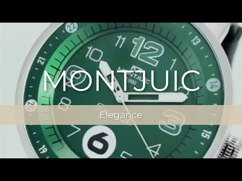 Montjuic Elegance Quartz Uhr, Edelstahl 316L , Grün, 43 mm, MJ1.0305.S