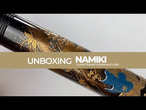 Namiki Yukari Royale Lioness and cubs Füllfederhalter, Urushi Lack