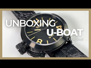 U-Boat U-47 Classico Dark Soul Automatik Uhr, IPB, 47 mm, Lederband, 9160