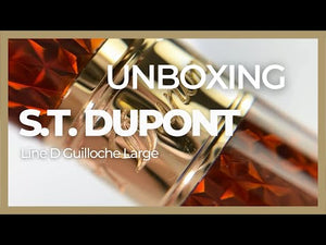 S.T. Dupont Line D Guilloche Large Roller, Amber, Vergoldete Beschläge, 412111L