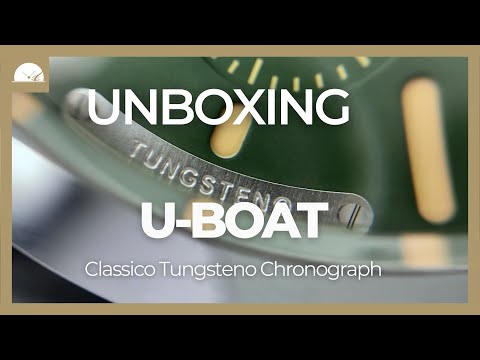 U-Boat Classico Tungsteno Chronograph Automatik Uhr, Grün, 45 mm, 9581