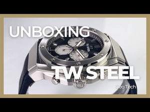 TW Steel Ceo Tech 44mm Quartz Uhr, Schwarz, 44 mm, Kautschukband, 10 atm, CE4041