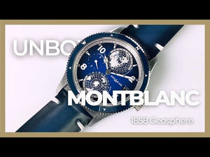 Montblanc 1858 Geosphere Automatik Uhr, Titan, Keramisch, Blau, 42 mm, 125565