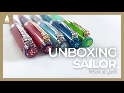 Sailor PG Slim Manyo II Wisteria Füllfederhalter, 10-2561-351