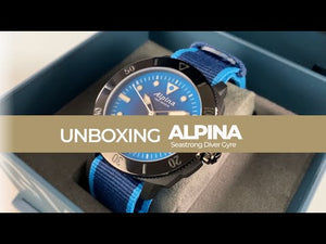 Alpina Seastrong Diver Gyre Automatik Uhr, Blau, 44 mm, 30 atm, AL-525LNSB4VG6