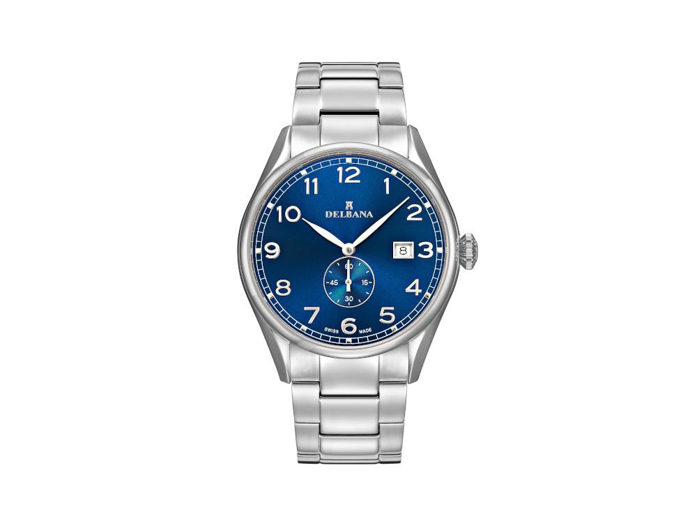 Delbana Classic Fiorentino Quartz Uhr, Blau, 42 mm, 41701.682.6.042