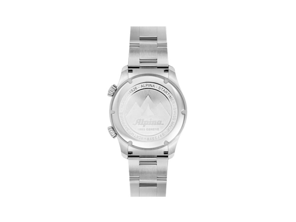 Alpina Startimer Pilot Quartz Worldtimer Quartz Uhr, 41 mm, Grün, AL-255GR4S26B