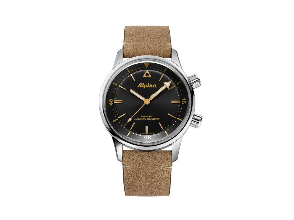 Alpina Seastrong Diver 300 Heritage Automatik Uhr, Schwarz, 42 mm, AL-520BY4H6