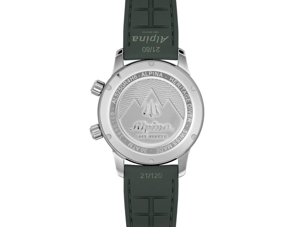 Alpina Seastrong Diver 300 Heritage Automatik Uhr, Grün, 42 mm, AL-520GR4H6