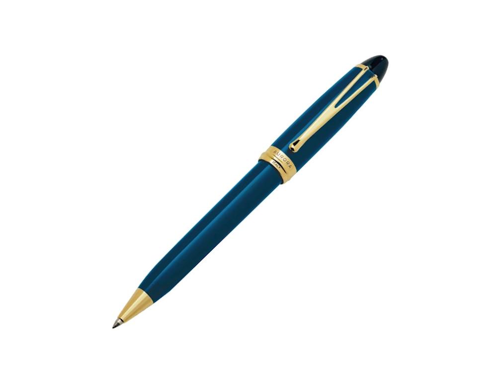Aurora Ipsilon Deluxe Kugelschreiber, Edelharz, Vergoldet, Blau, B32-BP