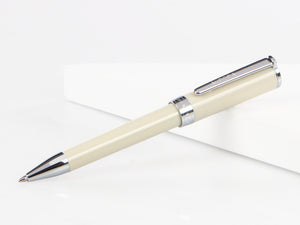 Kugelschreiber Aurora TU - Kappe und Schaft aus Weißem Edelharz - T31W