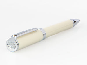 Kugelschreiber Aurora TU - Kappe und Schaft aus Weißem Edelharz - T31W