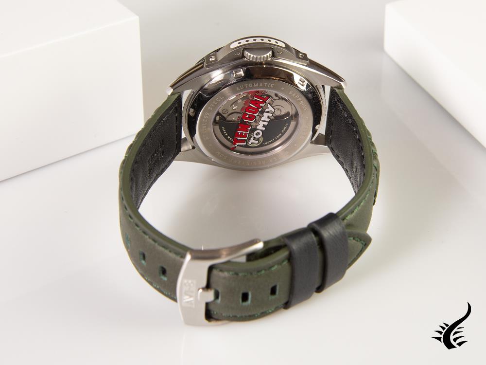 AVI-8 P-51 Mustang Hitchcock Greentree Automatik Uhr, Grün, 43 mm, AV-4086-03
