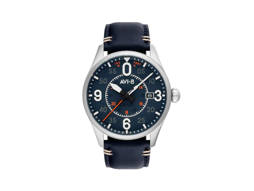 AVI-8 Spitfire Smith Birmingham Automatik Uhr, Blau, 42 mm, AV-4090-02