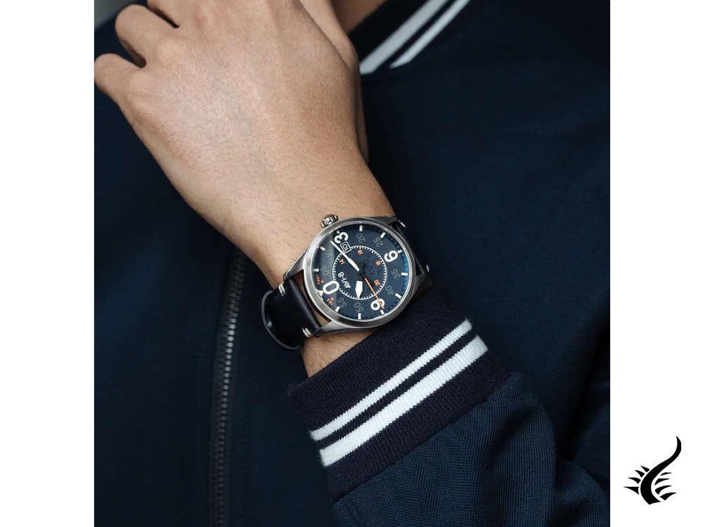 AVI-8 Spitfire Smith Birmingham Automatik Uhr, Blau, 42 mm, AV-4090-02
