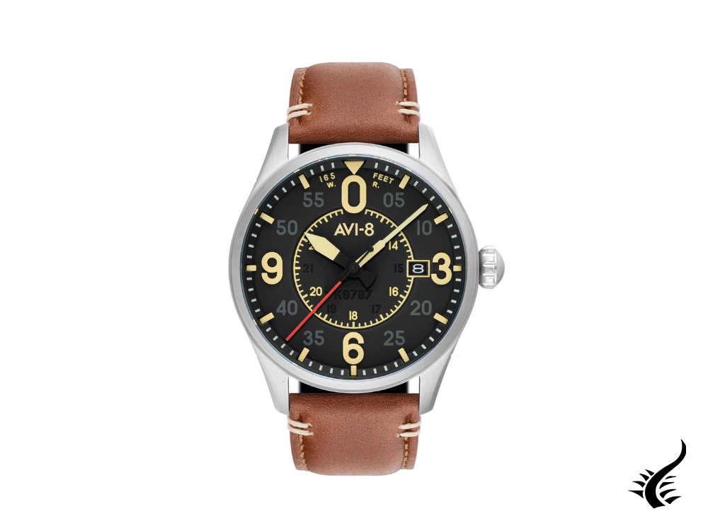 AVI-8 Spitfire Smith Woolston Automatik Uhr, Schwarz, 42 mm, AV-4090-01