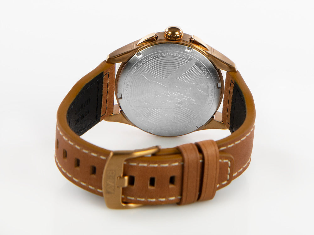 AVI-8 Spitfire Lock Chronograph Bronze Green Quartz Uhr, 42 mm, AV-4089-02