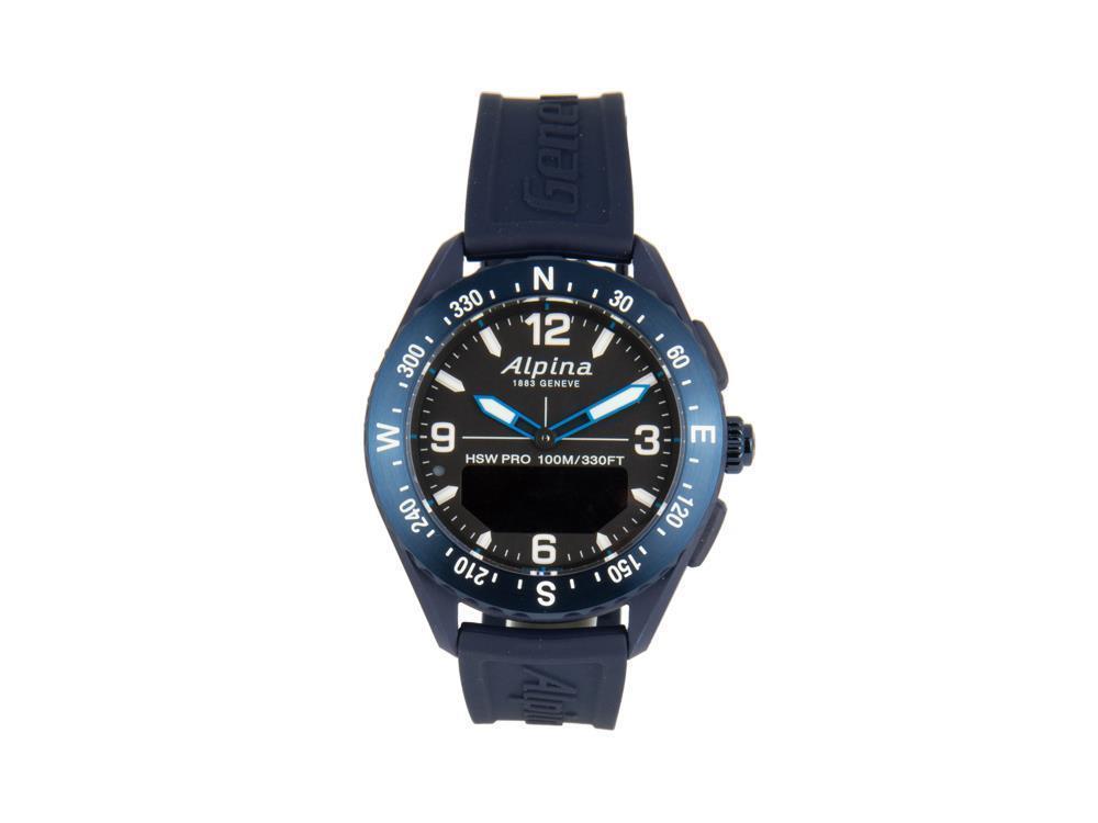 Alpina Alpiner X Smartwatch, 45 mm, Blau, GMT, Alarm, Datum, AL-283LBN5NAQ6
