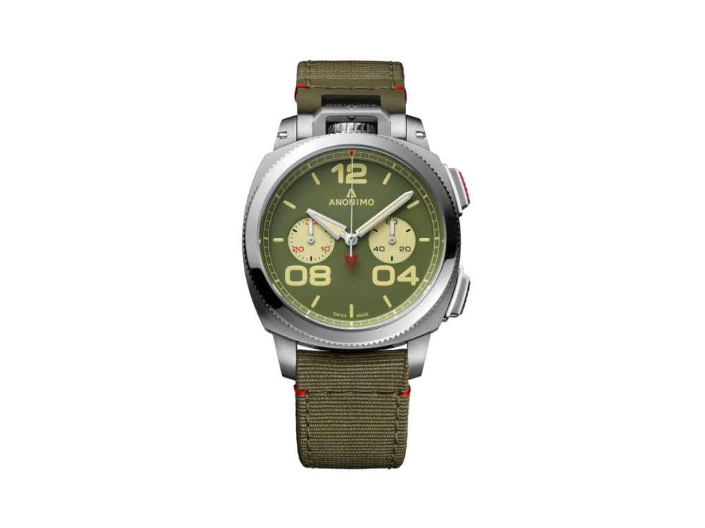 Anonimo Militare Chrono Vintage Automatik Uhr, Grün, 43.50mm, AM 