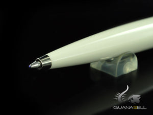 Aurora Style Kugelschreiber - Weißes Edelharz & Verchromungen -  E32CW