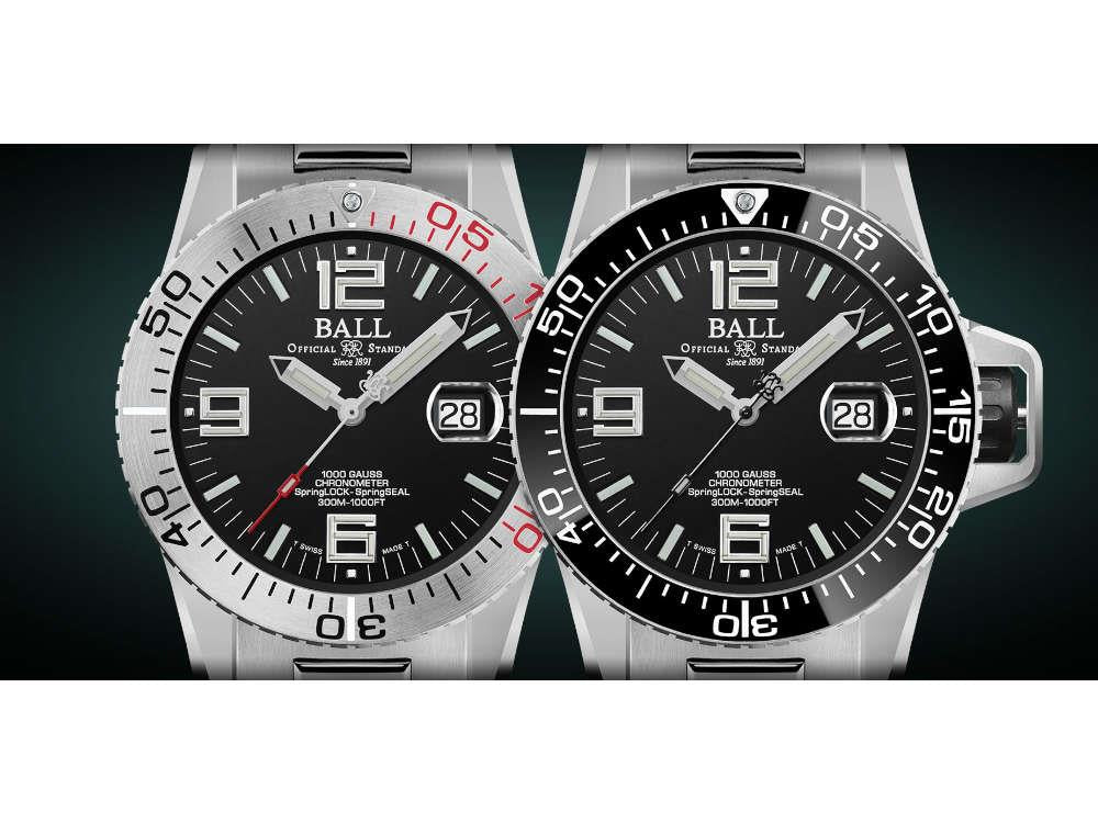 Ball Engineer Hydrocarbon EOD Automatik Uhr, Schwarz, 42 mm, DM3200A-S2C-BK