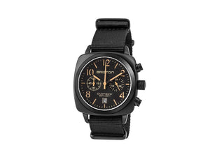 Briston Clubmaster Classic Quartz Uhr, PVD, Schwarz, 40 mm, 13140.PBAM.B.4.NB