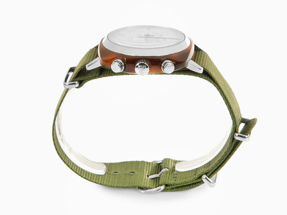 Briston Clubmaster Classic Uhr, Zellulose-Acetat, Weiss, 40 mm, 16140.SA.T.2.NGA