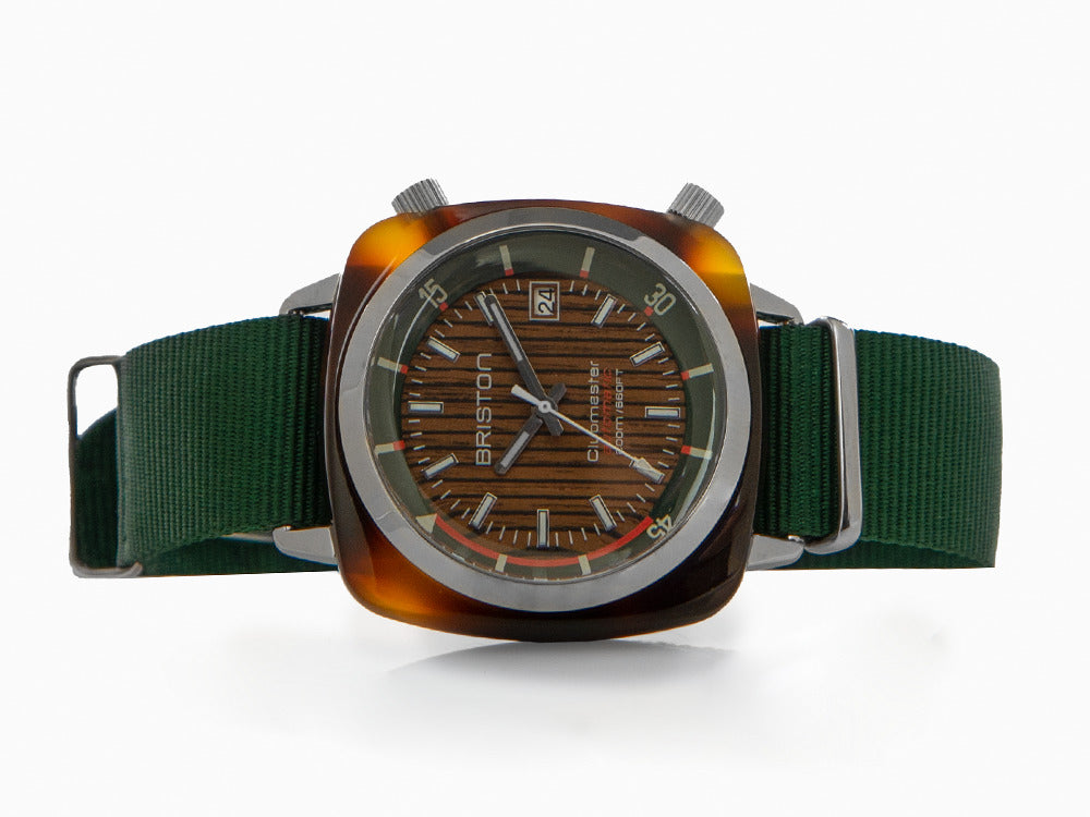 Briston Clubmaster Diver Automatik Uhr, Braun, 42 mm, 18642.SA.TD.10W.NBG