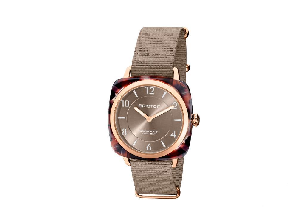 Briston Clubmaster Chic Quartz Uhr, Braun, 36 mm, 21536.PRA.UBR.30.NT