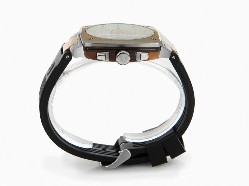 Briston Streamliner Urban Quartz Uhr, PVD, Weiss, 42 mm, 22142.RGS.T.2.RB