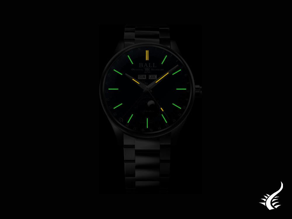 Ball Engineer II Moon Calendar Automatik Uhr, Blau, 40mm, NM3016C-S1J-BE