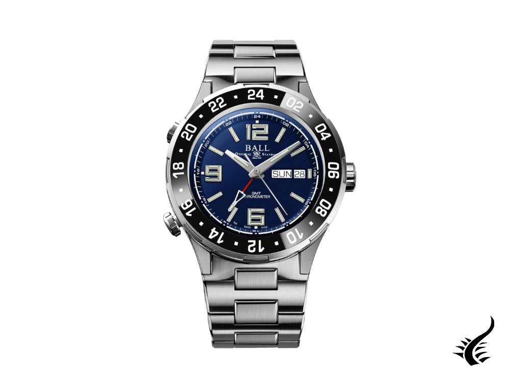 Ball Roadmaster Marine GMT Automatik Uhr, Blau, 40 mm, L.E., DG3030B-S7CJ-BE
