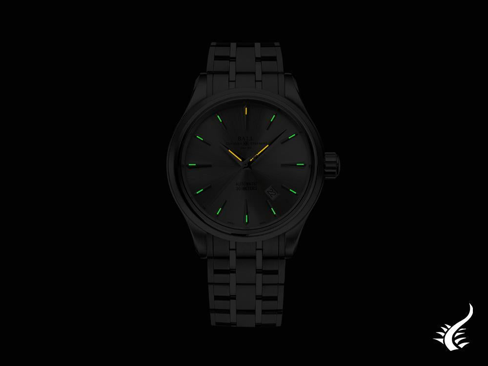 Ball Trainmaster Legend Automatik Uhr, 40 mm, Silber, Stahlband, NM9080D-S1J-SL