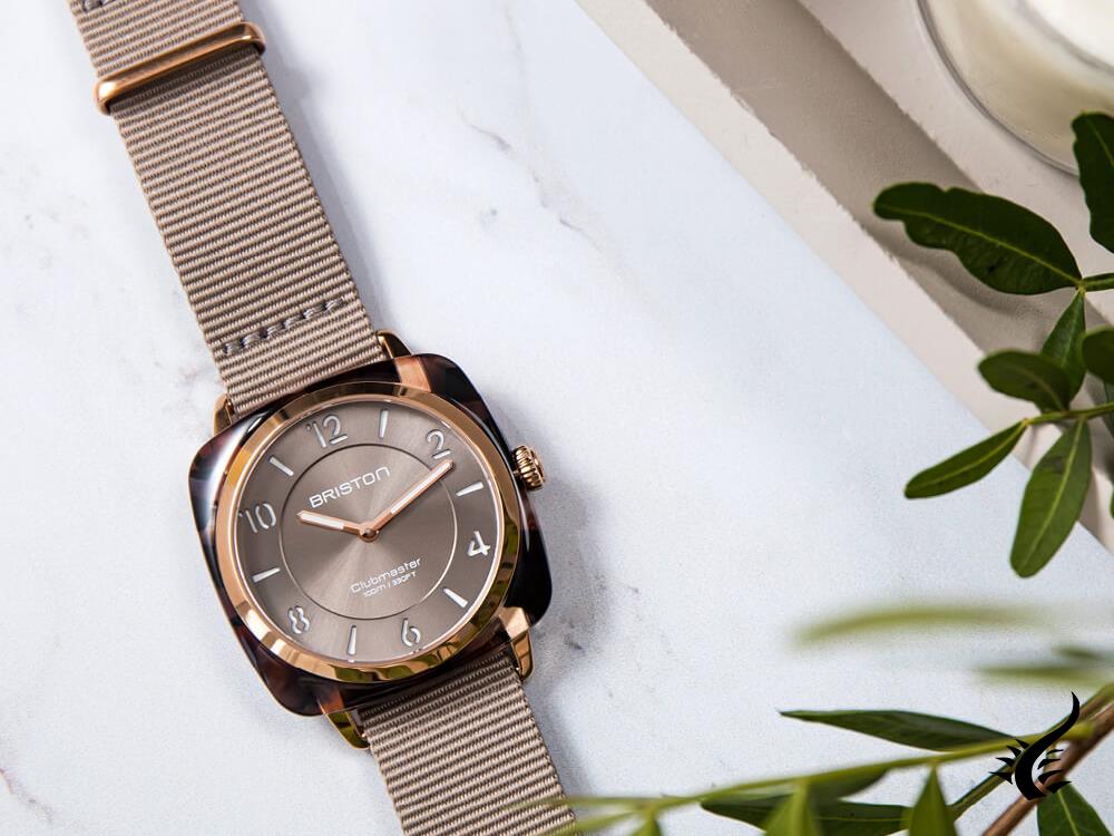 Briston Clubmaster Chic Quartz Uhr, Braun, 36 mm, 21536.PRA.UBR.30.NT