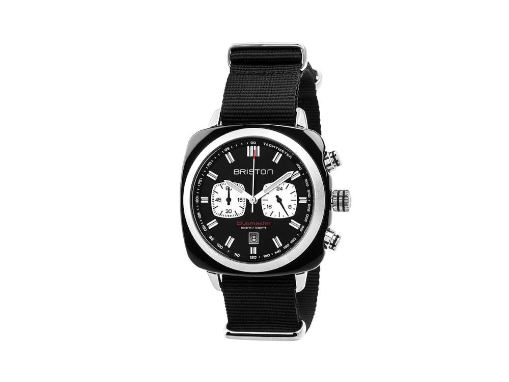 Briston Clubmaster Sport Quartz Uhr, Schwarz, 42 mm, 17142.SA.BS.1.NB