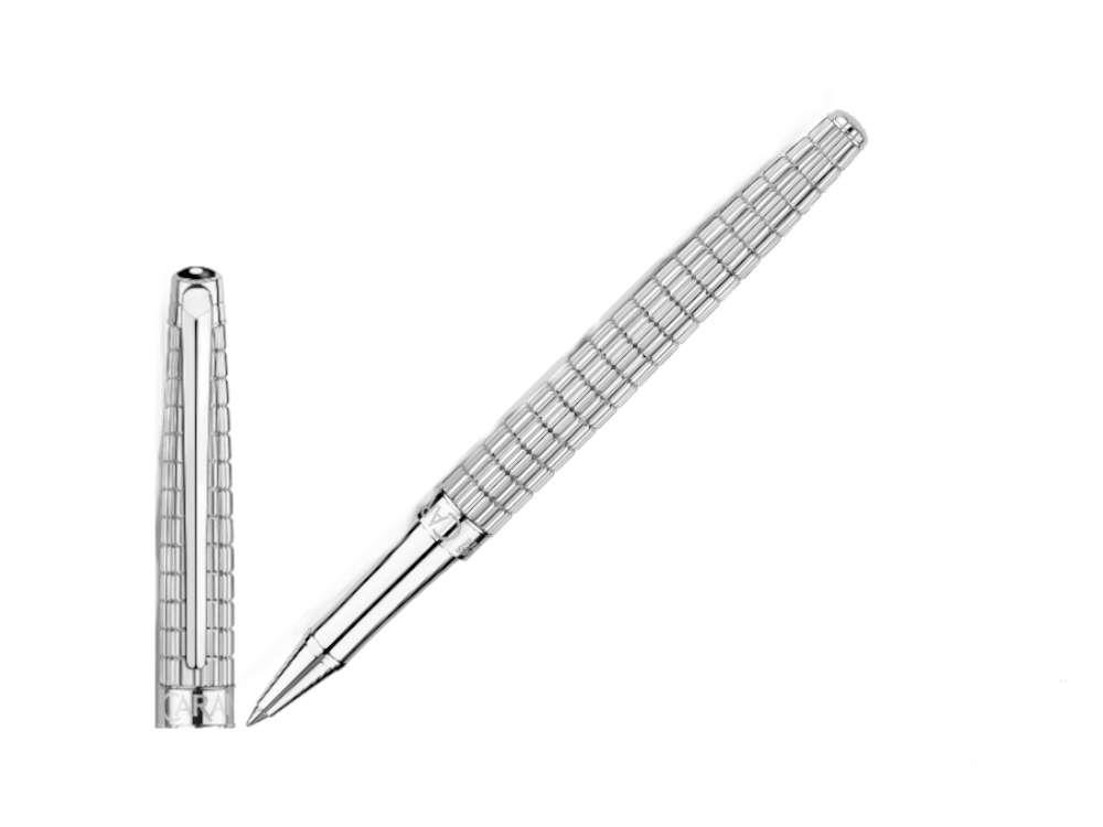 Caran d'Ache Léman Slim Lights Roller, Rhodium, Silber, 4771.386