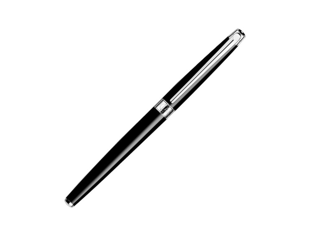 Caran d´Ache Léman Slim Black EbonyRoller, Lack, Rhodium, Schwarz, 4771.782