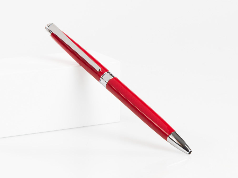 Caran d´Ache Léman Slim Scarlet Red Kugelschreiber, Lack, Rhodium, Rot, 4781.770