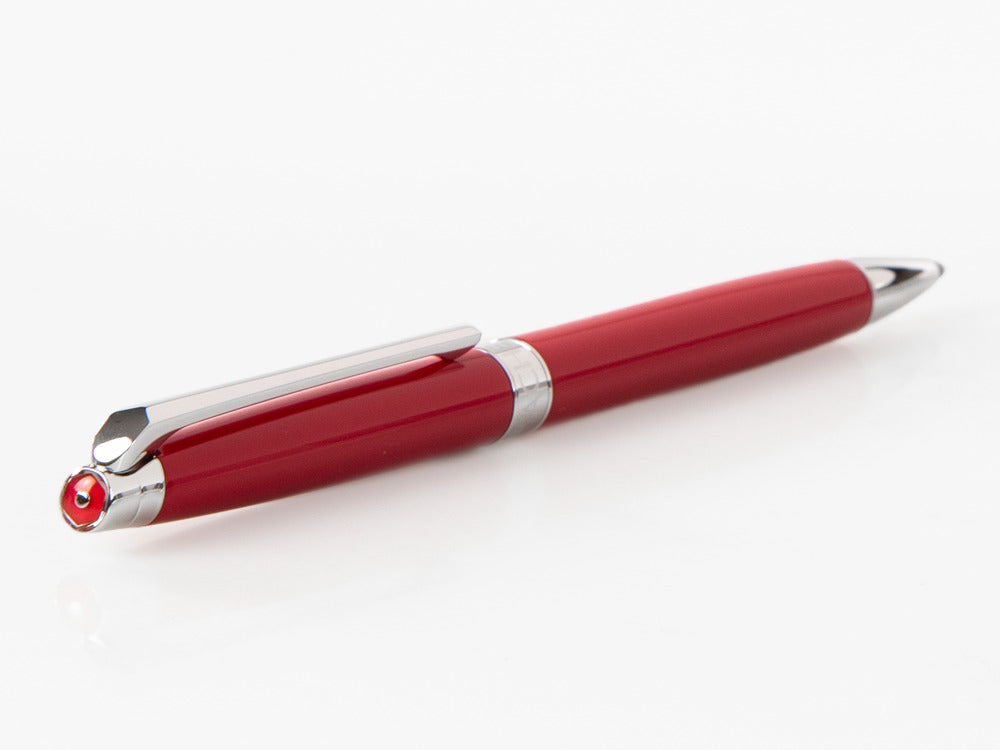 Caran d´Ache Léman Slim Scarlet Red Kugelschreiber, Lack, Rhodium, Rot, 4781.770