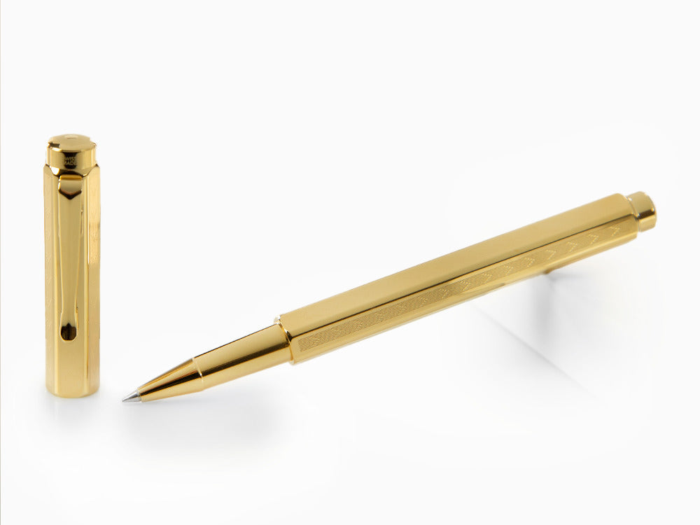 Caran d´Ache Ecridor Chevron Roller, PVD Gold, Gold, 838.208