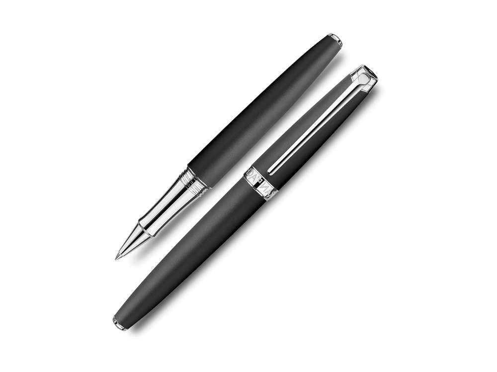 Caran d´Ache Léman Black Matt Roller, Matter Lack, Rhodium, C4779.496