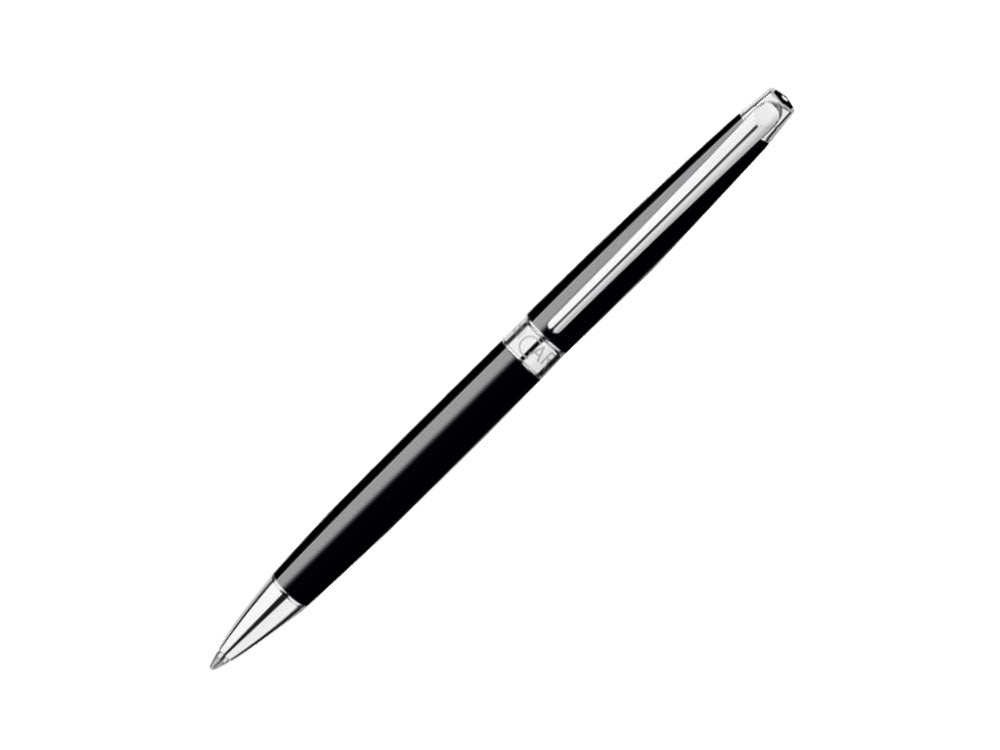 Caran d´Ache Léman Slim Black Ebony Kugelschreiber, Lack, Schwarz, 4781.782