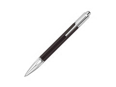 Caran D’Ache Varius Ebony Kugelschreiber In Schwarz – Versilbert & Rhodiniert, Mit Goliath-Patrone