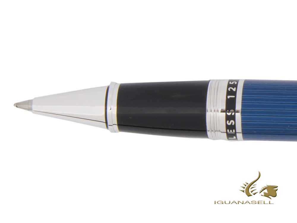 Cross Peerless 125 Roller, Lack, Blau, Platinierte Beschläge, AT0705-14